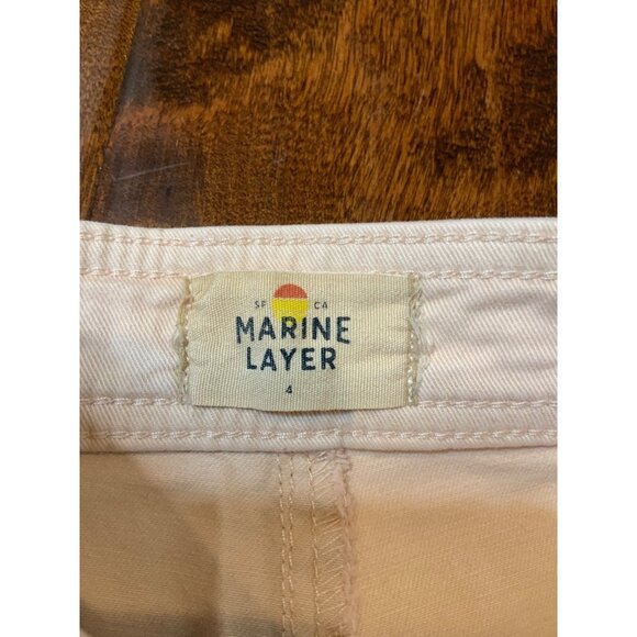 Marine Layer Peach Slim Wide Leg Crop Denim Jeans, Size 4, NWT! - Picture 5 of 8